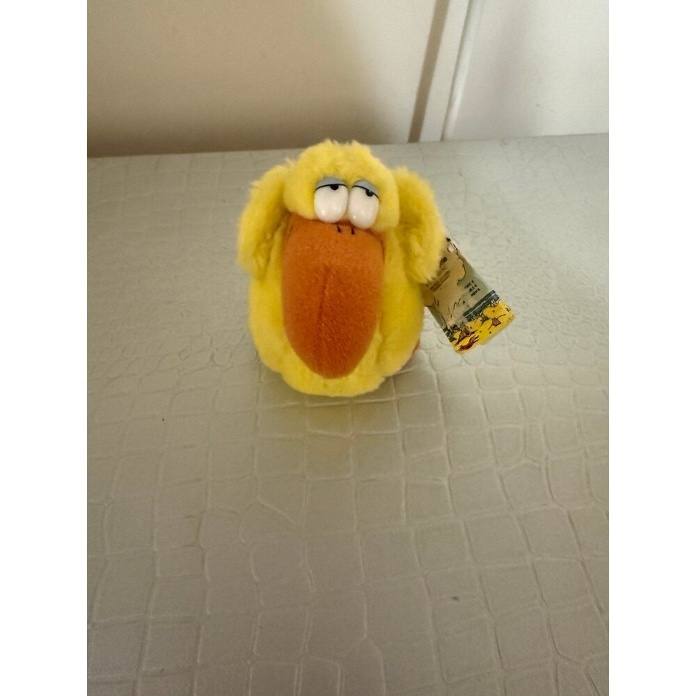 Vintage Berrie Co. Goony Bird 5" Godfrey Pelican Yellow Plush Stuffed #5060